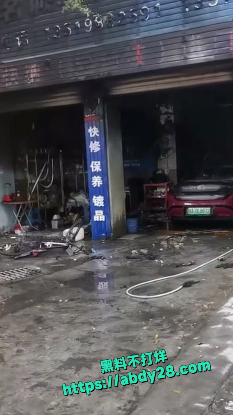 小米汽车在美容店发生起火 11