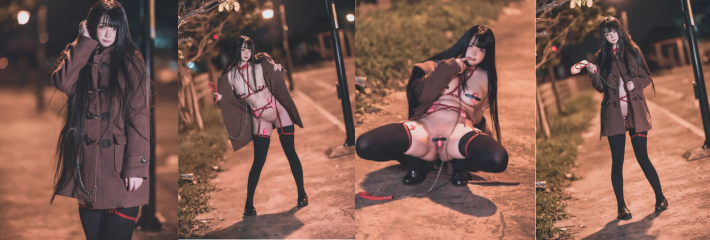 网红福利姬 落落Raku又出夜晚户外跳蛋大尺度写真套图！捆绑play让人欲罢不能！