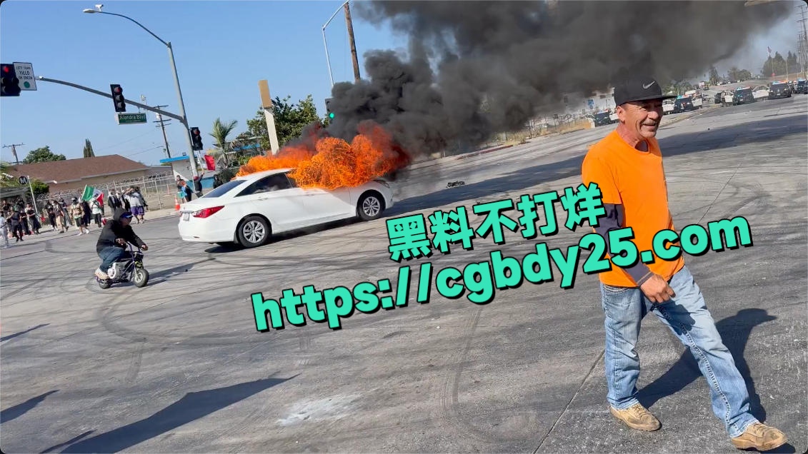 美国爆发大规模抗议突袭移民互相在街头开打4