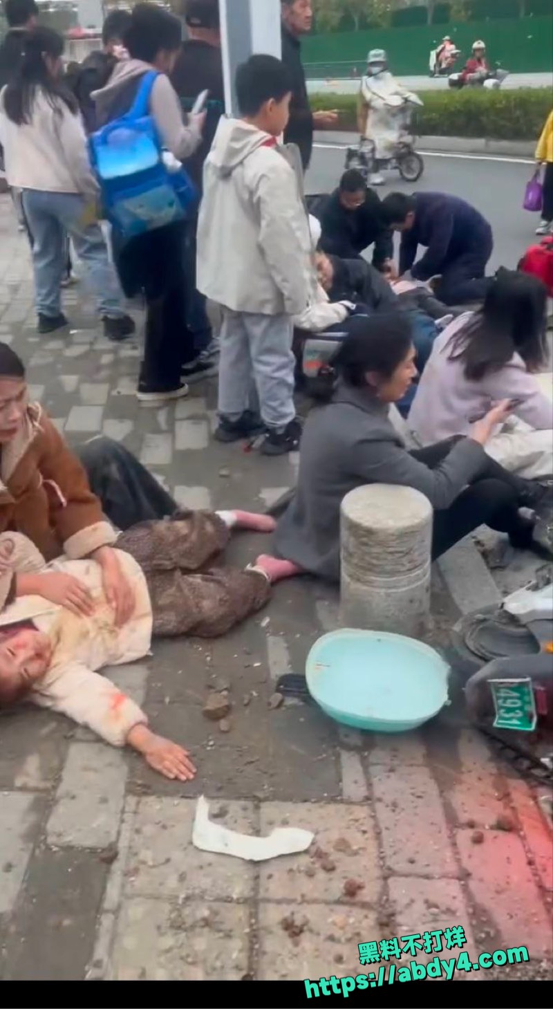 十堰某小学门口车祸视频全曝光 4