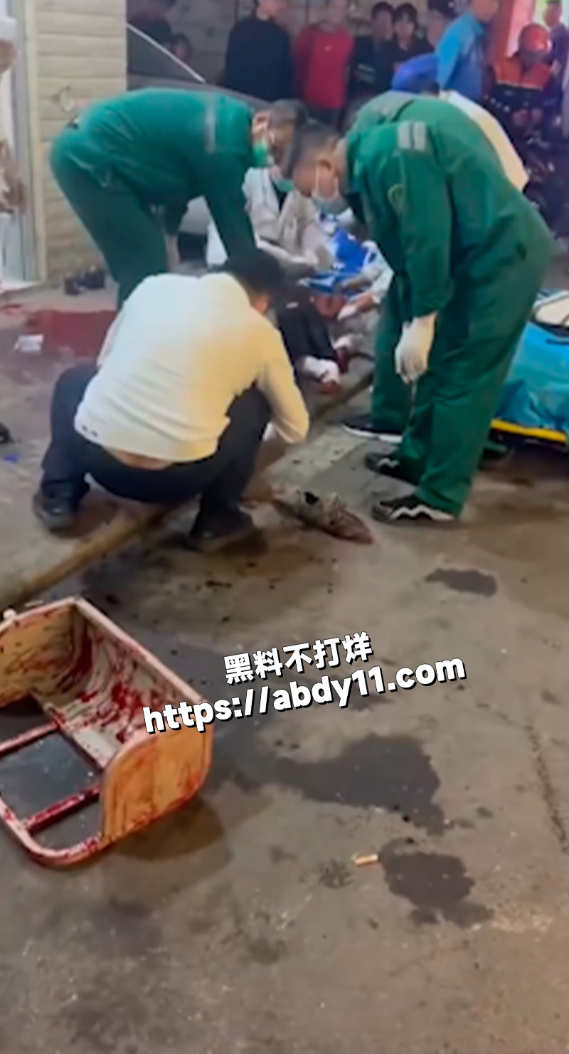 南宁琅东 六组冲突 商家砍人