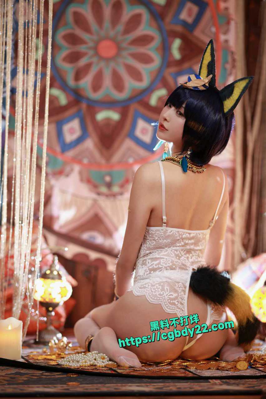抖音热卖网红樱梨梨大尺度cosplay埃及猫 26