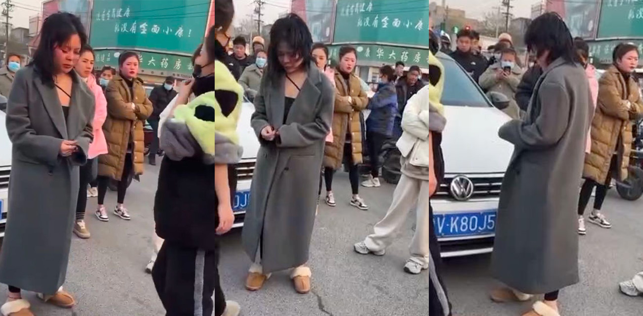 原配街头手撕小三现场曝光 头发被剪当众社死 宁愿当鸡也比小三强起码不会被当街暴打