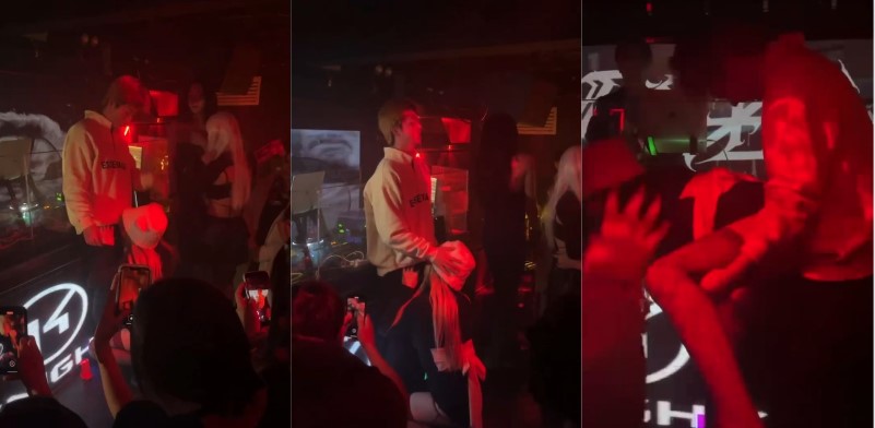 南京 凯瑟琳日落酒吧 女子疑似嗑药嗑嗨了 别人在蹦迪 她在吃鸡打炮
