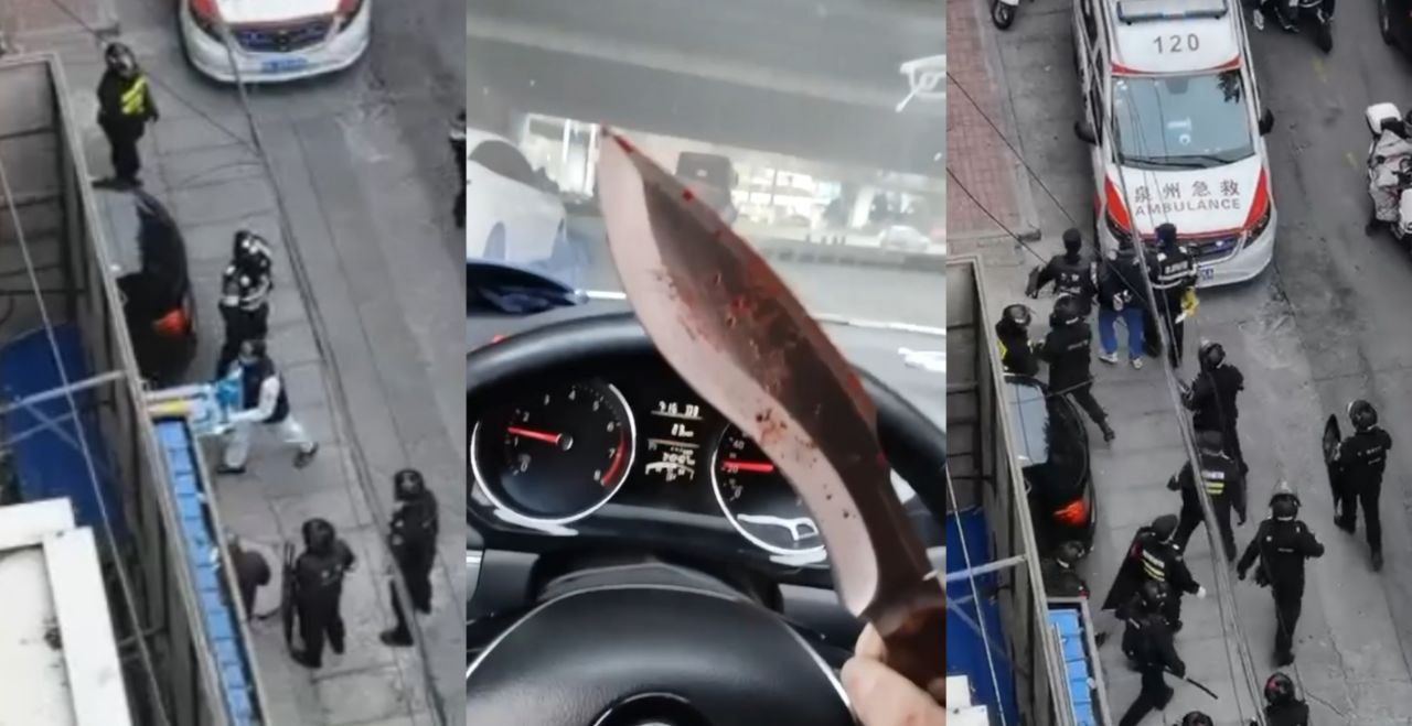 网传情杀！幼儿园阿姨出轨 男子手持尼泊尔军刀杀入幼儿园 保安阻拦被当场杀死！