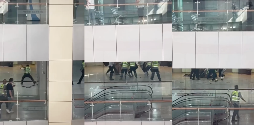 广东松山湖中心医院惊现裸体男子 殴打医护人员被保安制服 脱光能增加战斗力吗