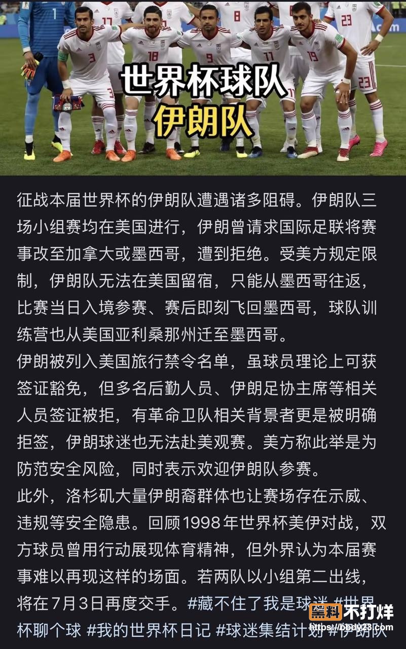 伊朗队签证被拒4
