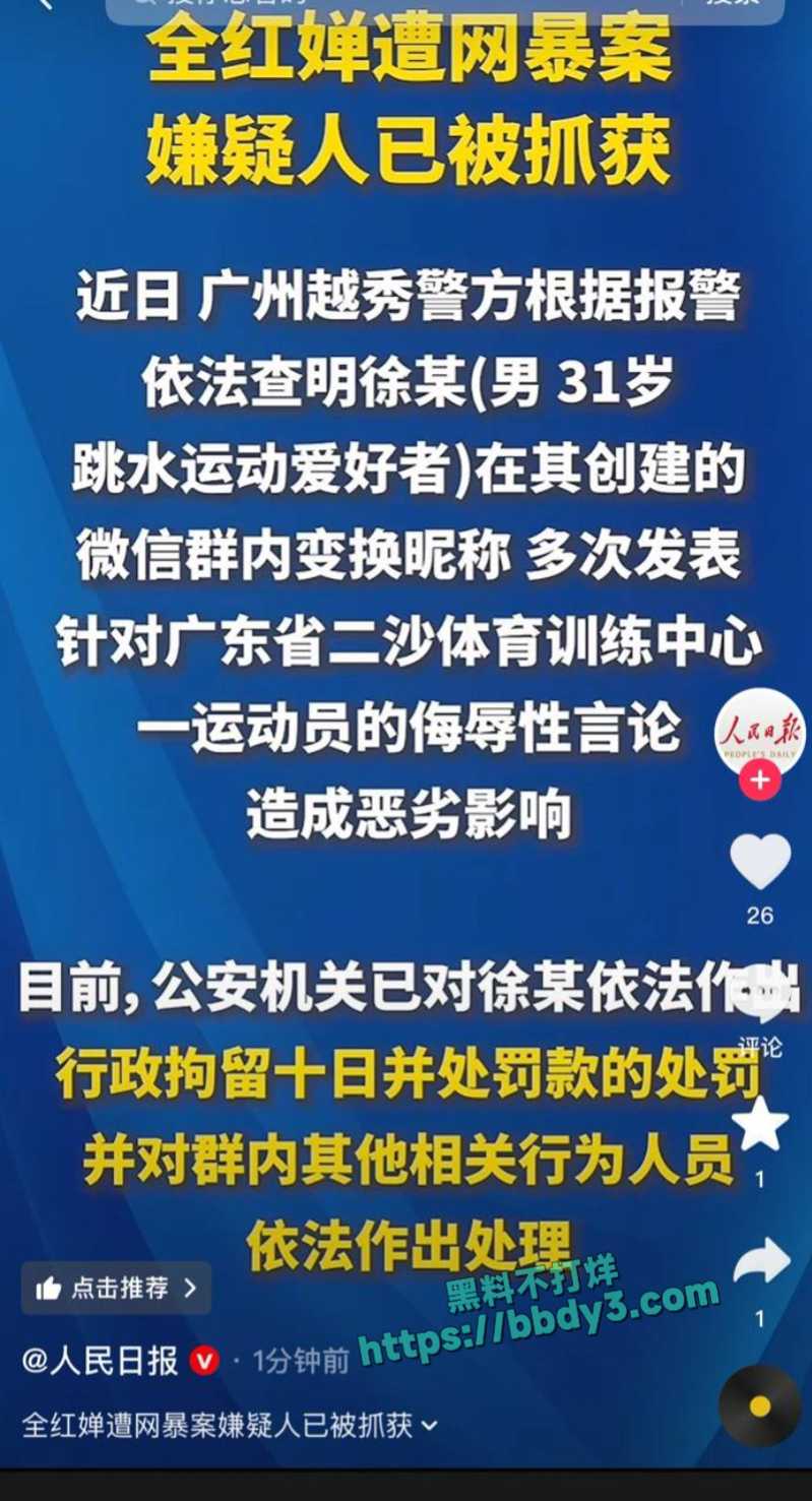 跳水冠军全红婵遭网暴 4