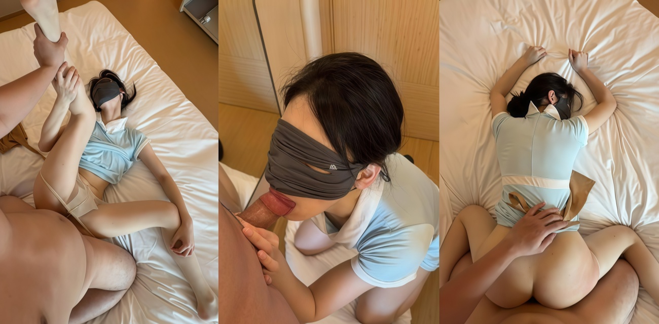 推特小羊爱吃草最新作品 化身好利来女友 蒙眼伺候大鸡巴 被猛男蒙眼干