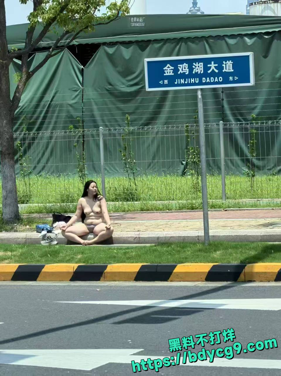 金鸡湖大道裸女1