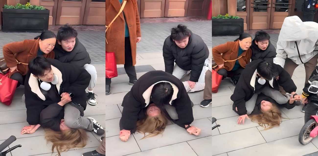 湖南女孩和妈妈吵架 欲撞车自杀 好心小伙及时制止 反被女孩咬血迹斑斑