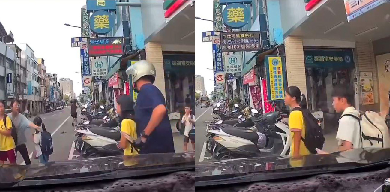 台湾苗栗疯子持刀随机砍人 40岁邱姓男子袭击2女童1男子 场面混乱学生四散逃串