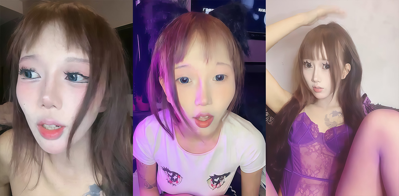 驴脸精神小妹阿栗真空吸你的鸡吧 你能坚持多久 小太妹换着各种装扮 近距离挑逗