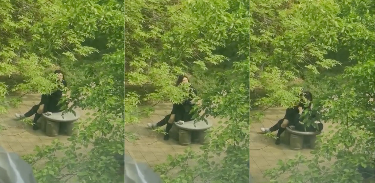 狗血剧情！东北大学为报复男友出轨，在校园随机找个男人直接开干！并让人录下视频送男友~