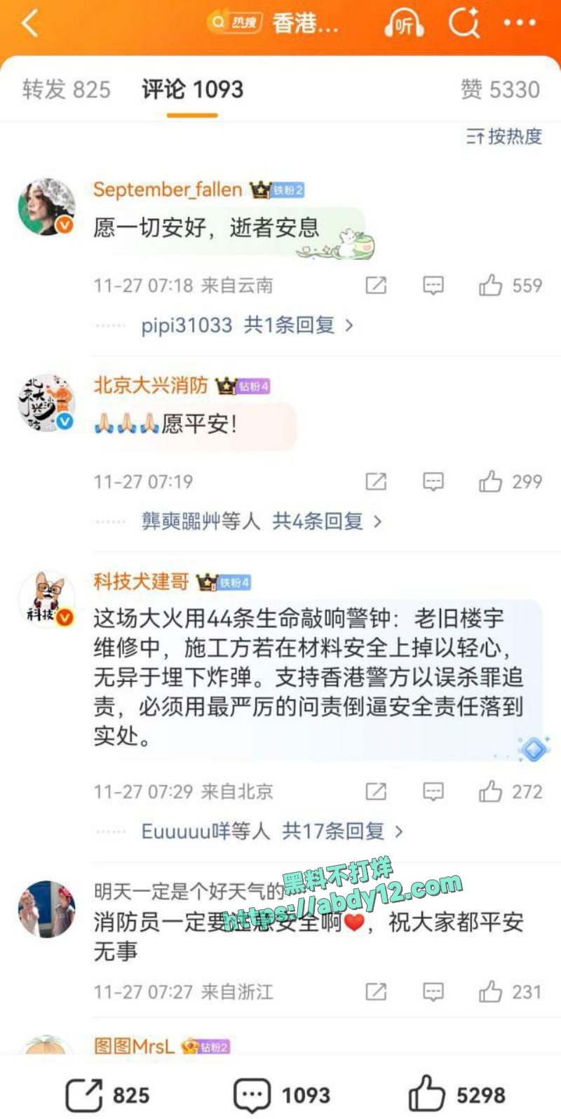 香港大埔宏福苑维修工地起火 4