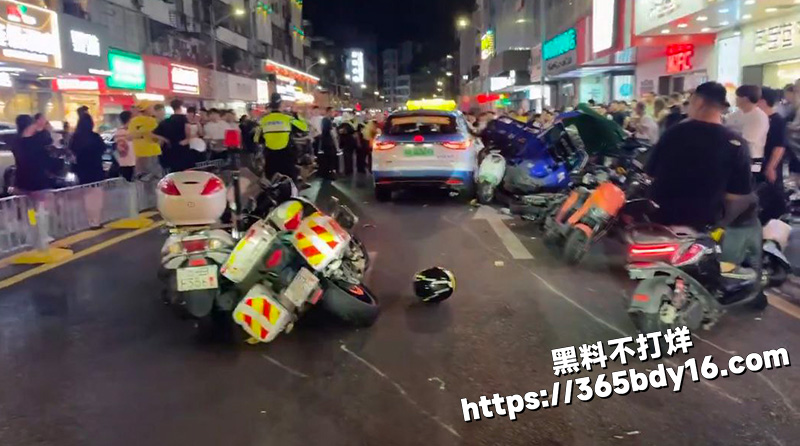 深圳龙岗区布吉路出租车冲撞行人