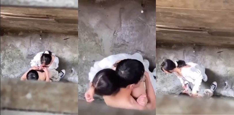 【真实偷拍】以小编多年的唇语经验来看，女的应该再说:你这几把几天没洗了，齁咸！！！