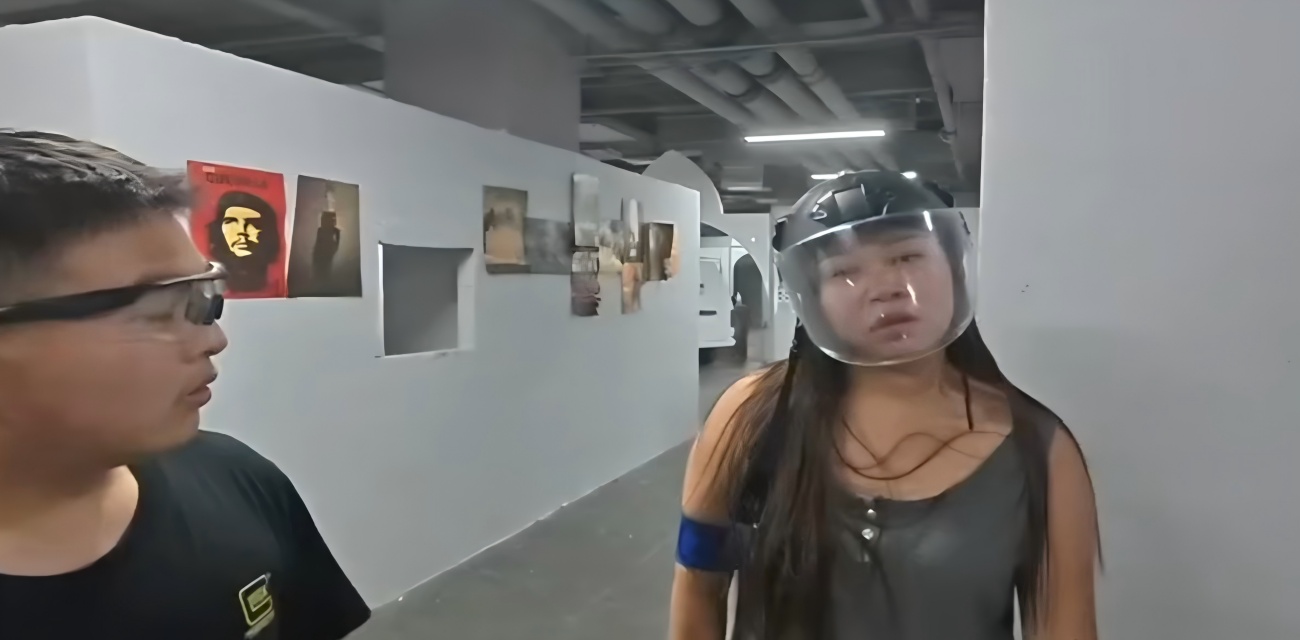 抖音胖小悦枪馆冲突 被男玩家扫脸 哭闹对峙引热议