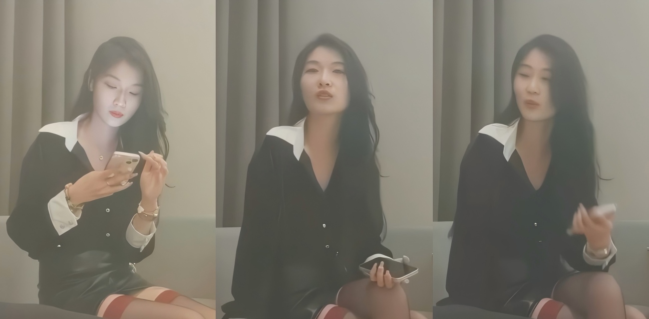 利哥探花酒店约啪 黑丝红边性感大长腿美女 丝袜不脱直接开干 太带感了