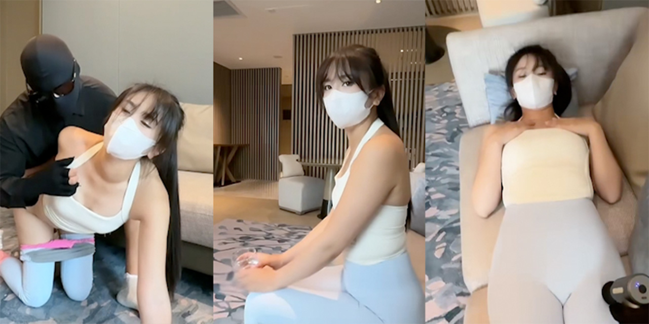糖心果儿新作 瑜伽裤诱惑特殊肌肉松解课 全方位释放你的肉欲狂潮