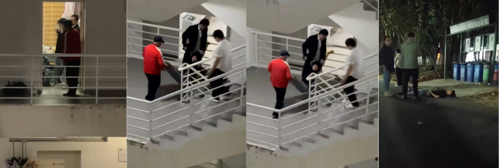 海南三亚学院男子为爱冲锋惊现男扮女装进女寝!结果被电晕抬出去了~