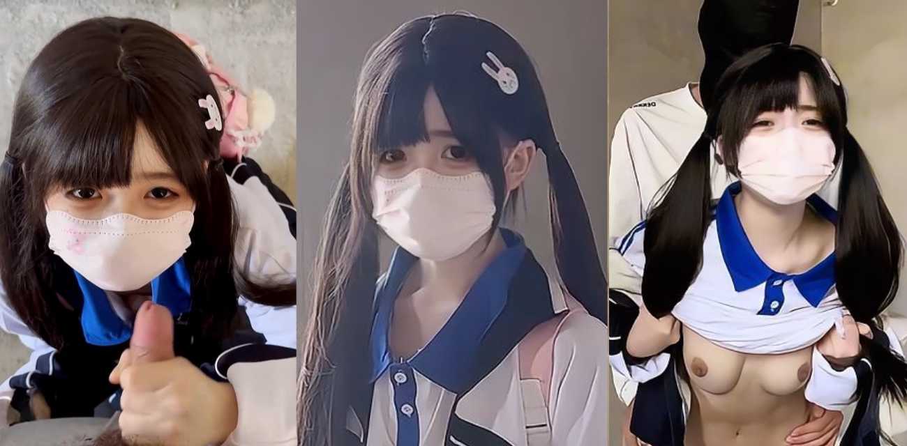 糖心vlog新晋顶流福利姬白虎喵 蓝白校服双马尾 废弃尾楼打野战