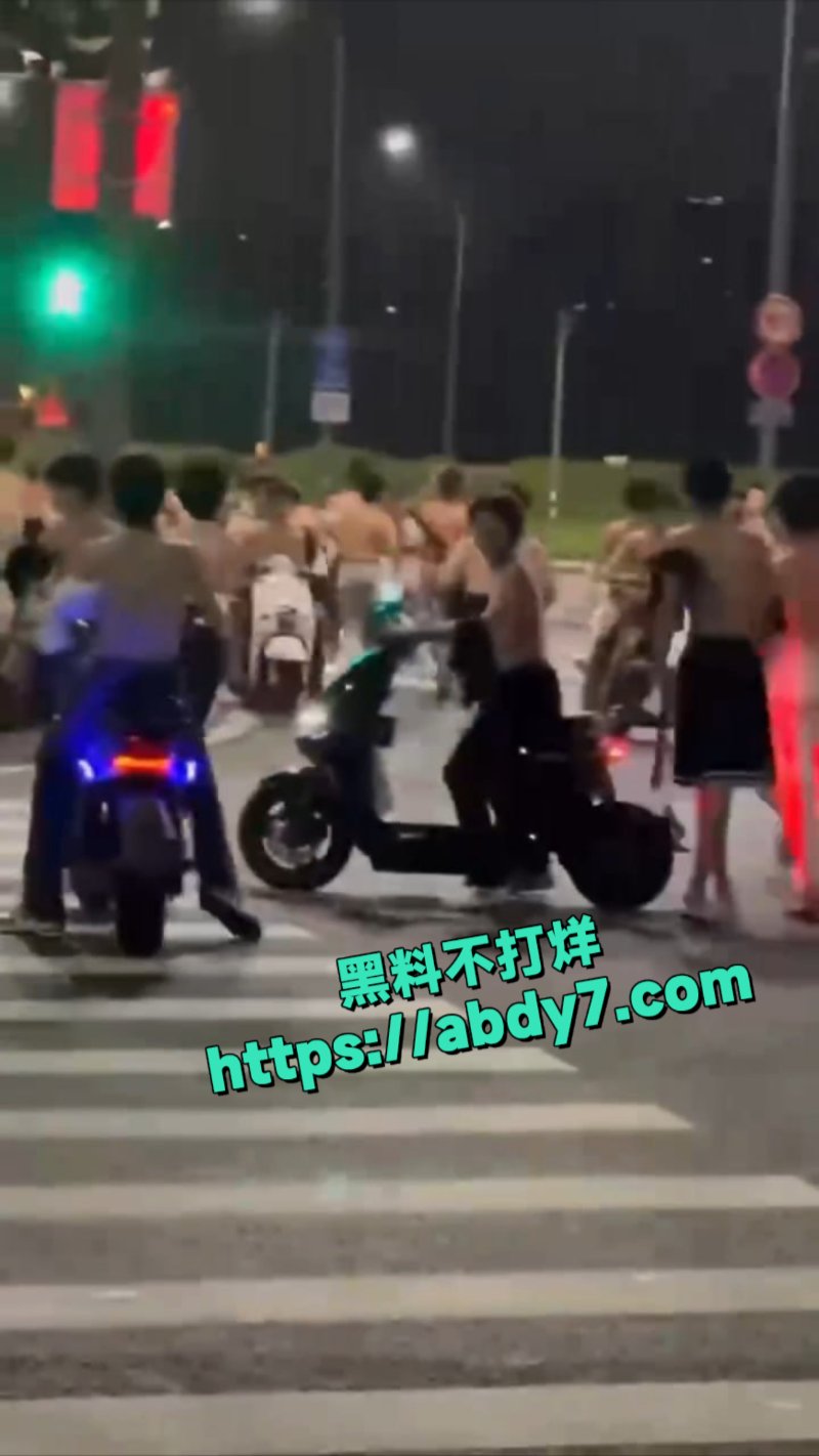 广东惊现古惑仔打架