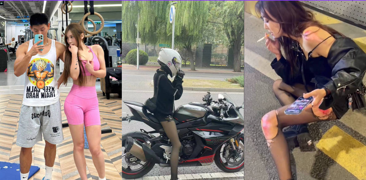 女骑小姐姐摔得有点惨，黑丝袜都摔破了!小车祸牵出大瓜！新女海外请求出战！