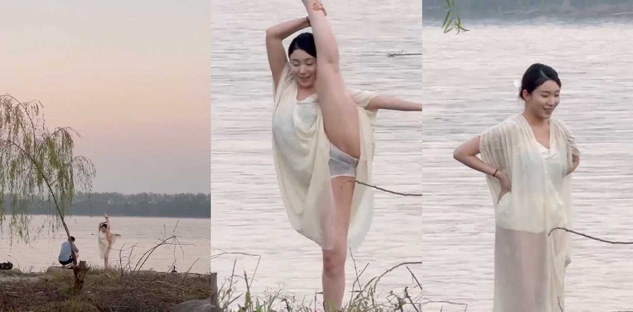 骚女穿透视内衣户外拍摄写真 逼毛浓郁小穴黢黑若隐若现 又想骗我去学摄影啊
