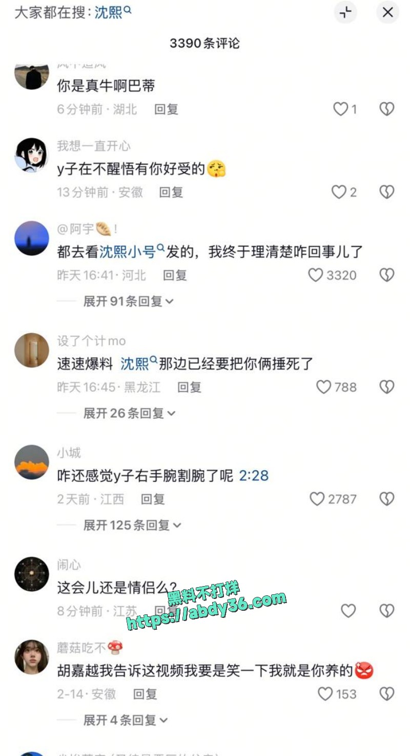 抖音沈熙自述艾瑞吧弟1