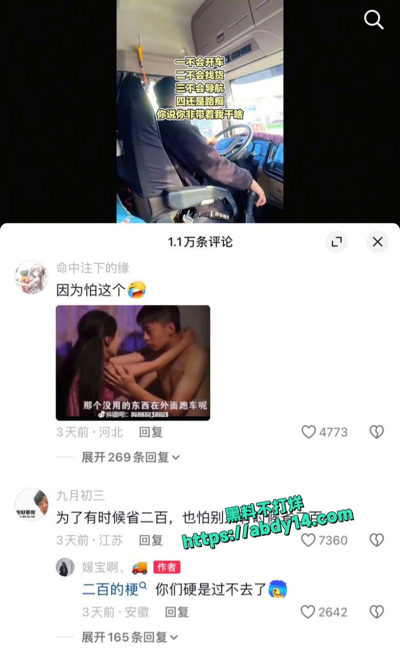 美丽卡嫂车震大货车视频流出 5