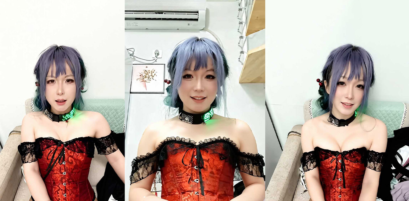 Sissyaojao 红蕾丝黑丝自慰 发光塞子推进菊花 仿真大鸡吧轮番上阵