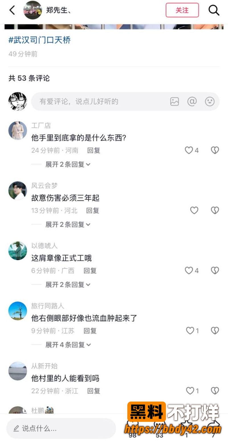 武汉黄鹤楼天桥城管赤膊猛踹小贩 12