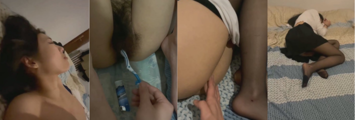 禽兽小叔子趁哥哥出差就迷奸自己的嫂子!肆意玩弄嫂子的裸体,满足了多年来的心愿~