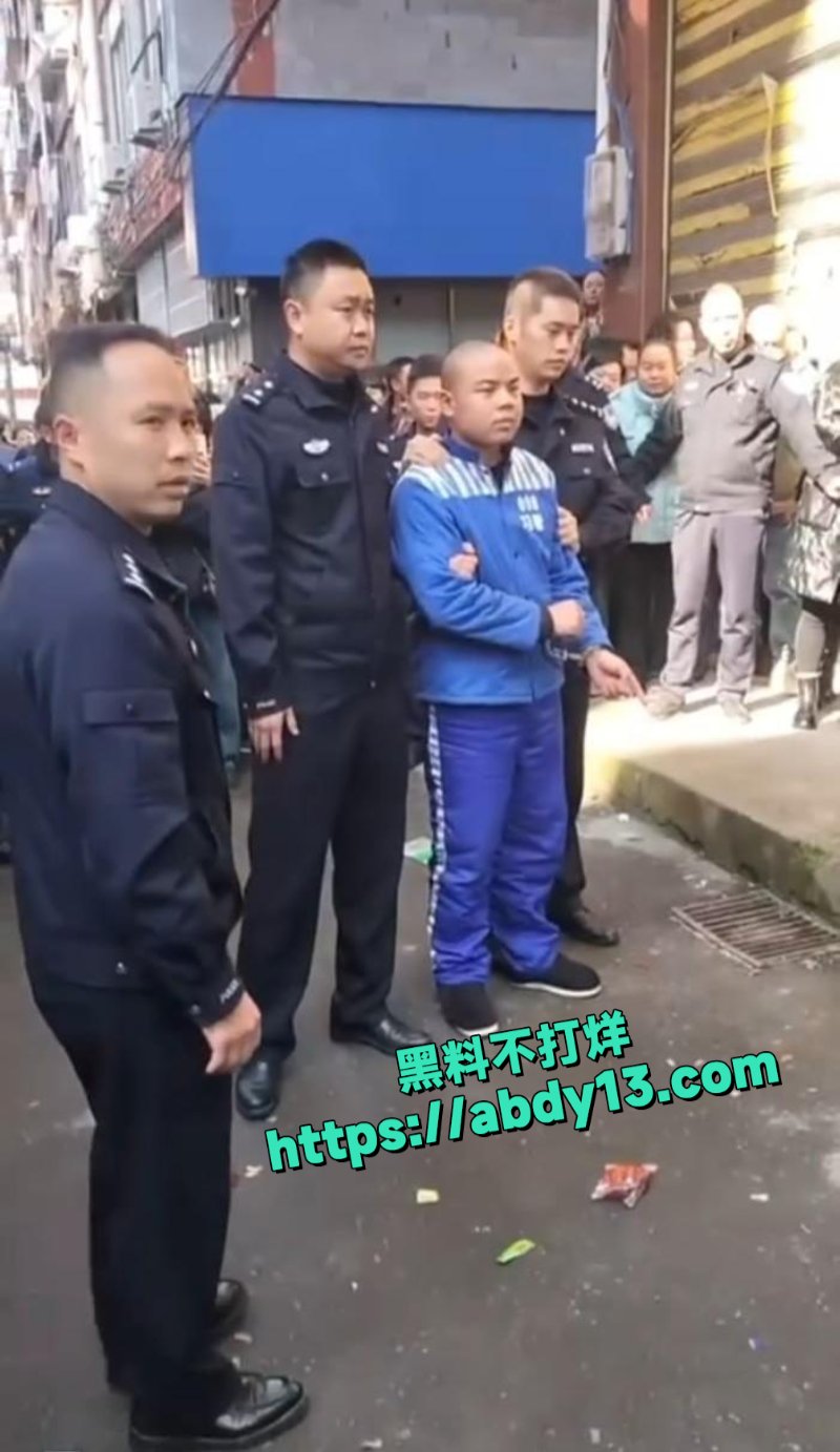 民警押送男子指认现场10