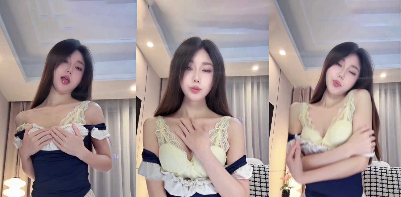 花椒主播 蔓蔓小玉 娇妻私拍视频被挖出 穿着蕾丝吊带狂野自慰超骚