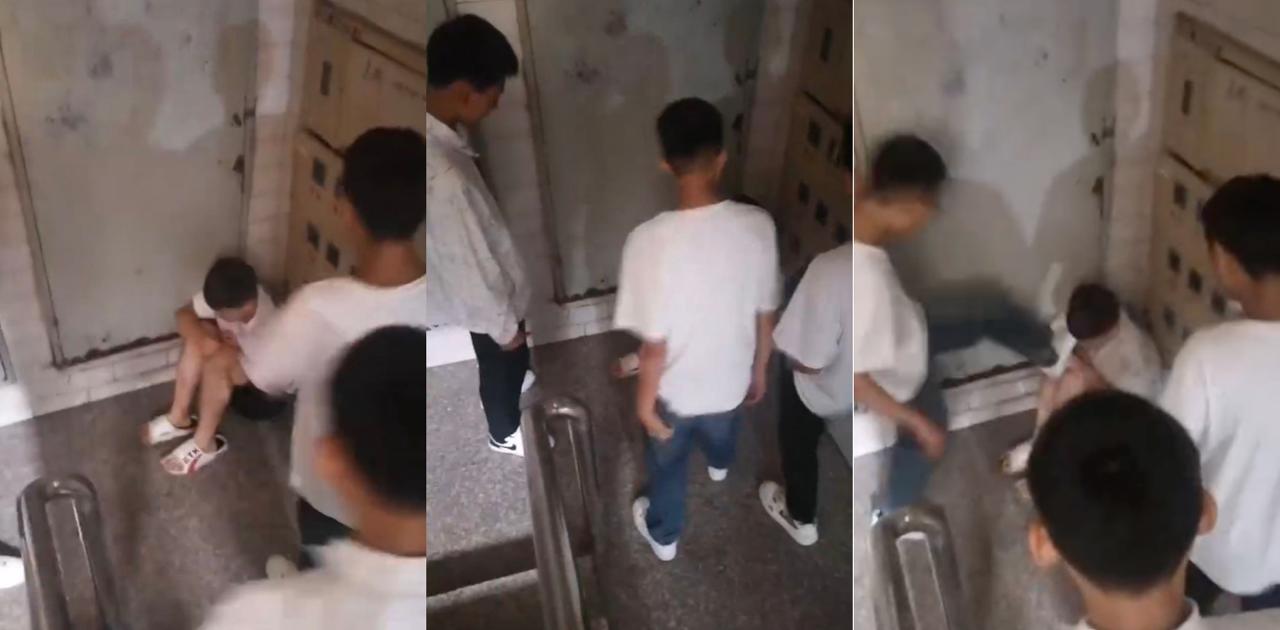 黑龙江绥化市三中未成年学生因未带烟遭霸凌 多名同学猛踹扇脸羞辱