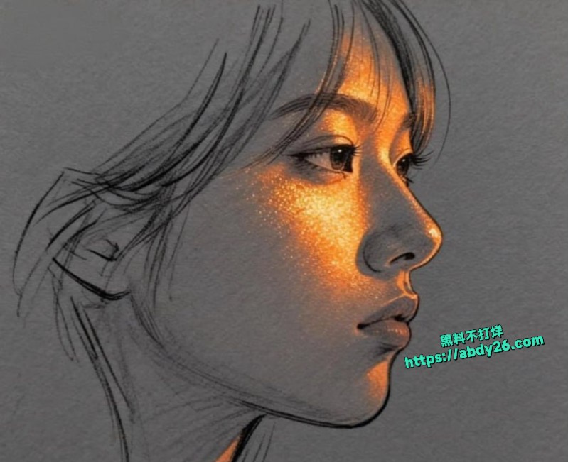 成昆06年妹子抖音素描视频3