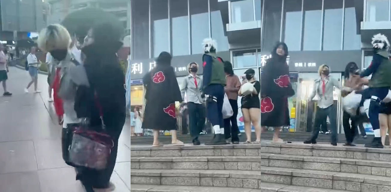 重庆观音桥小伙支持辱华动漫 直接被正义之士出手当街暴打 现场视频高燃血性十足