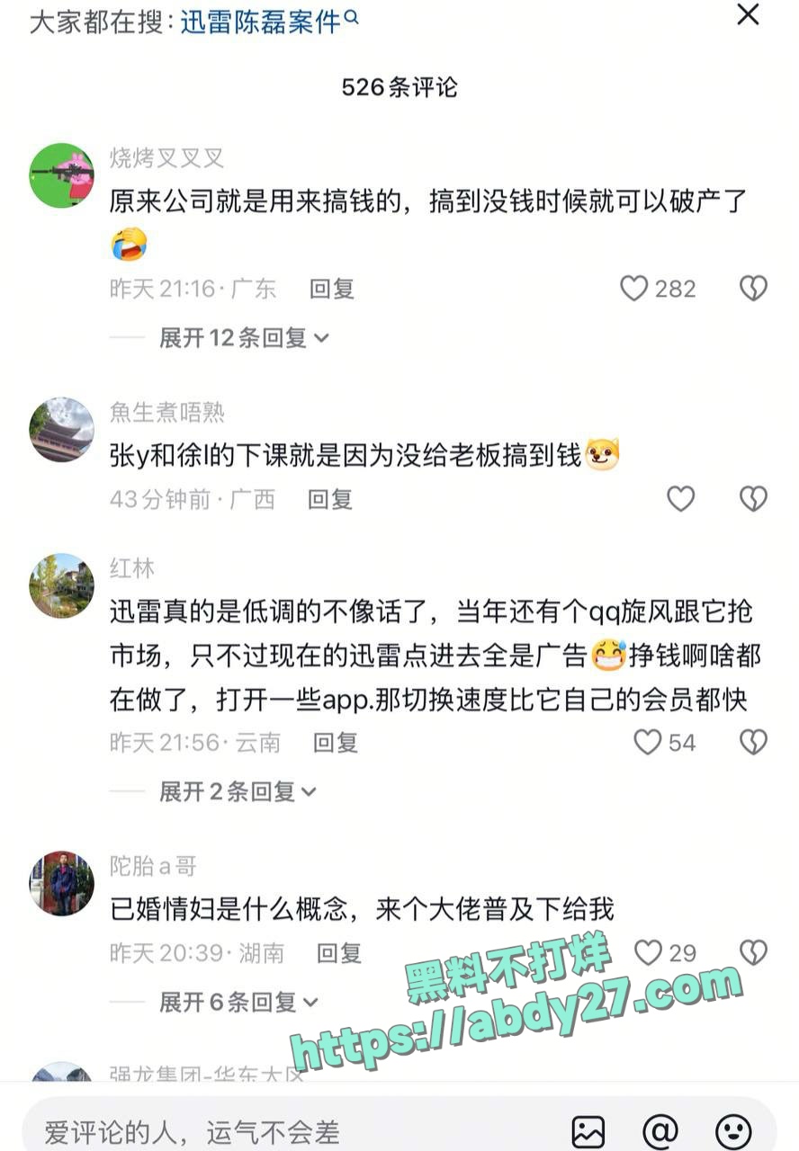 迅雷前CEO陈磊带情人董鳕卷款跑路 15