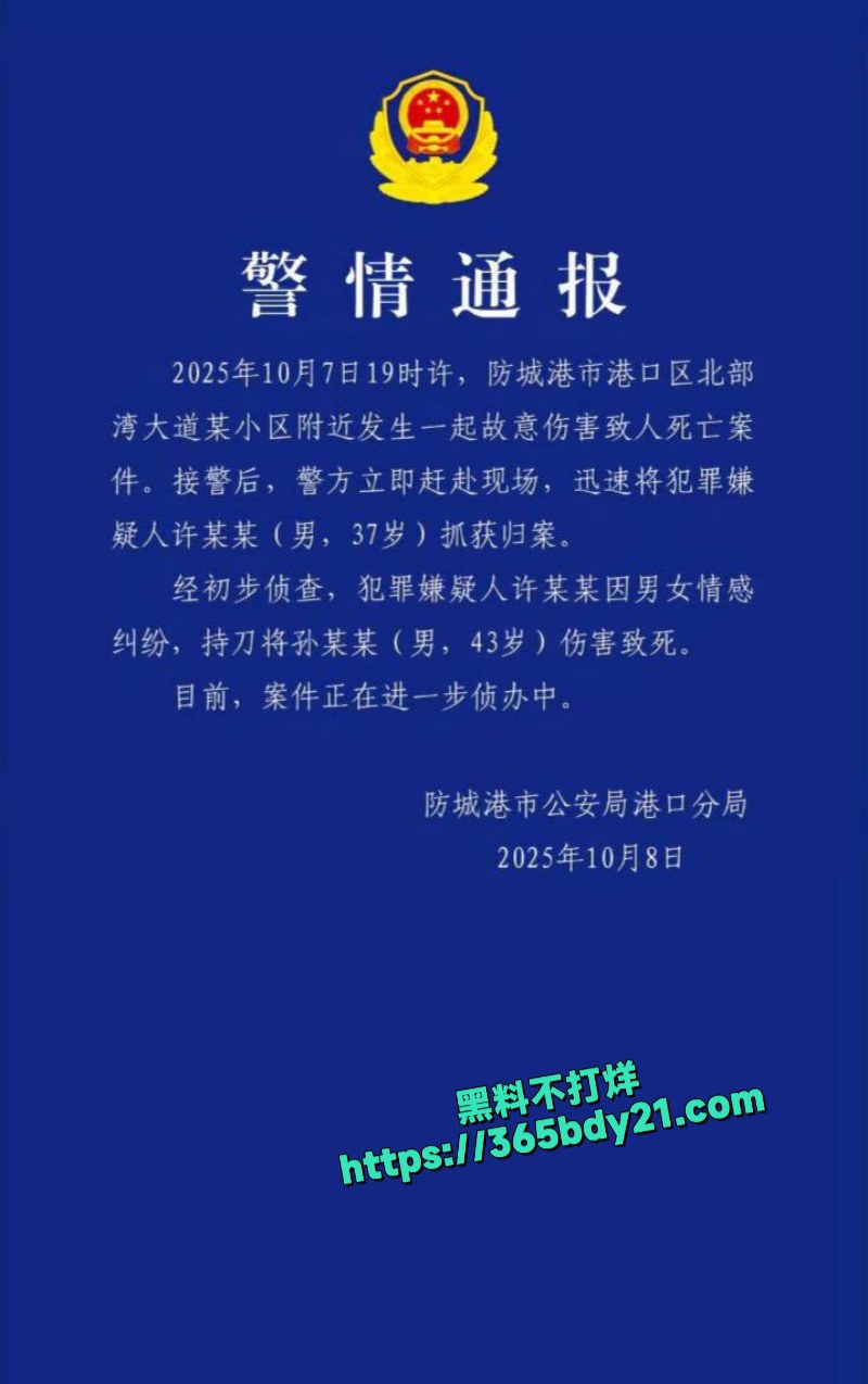 广西防城港当街持刀杀情敌 1
