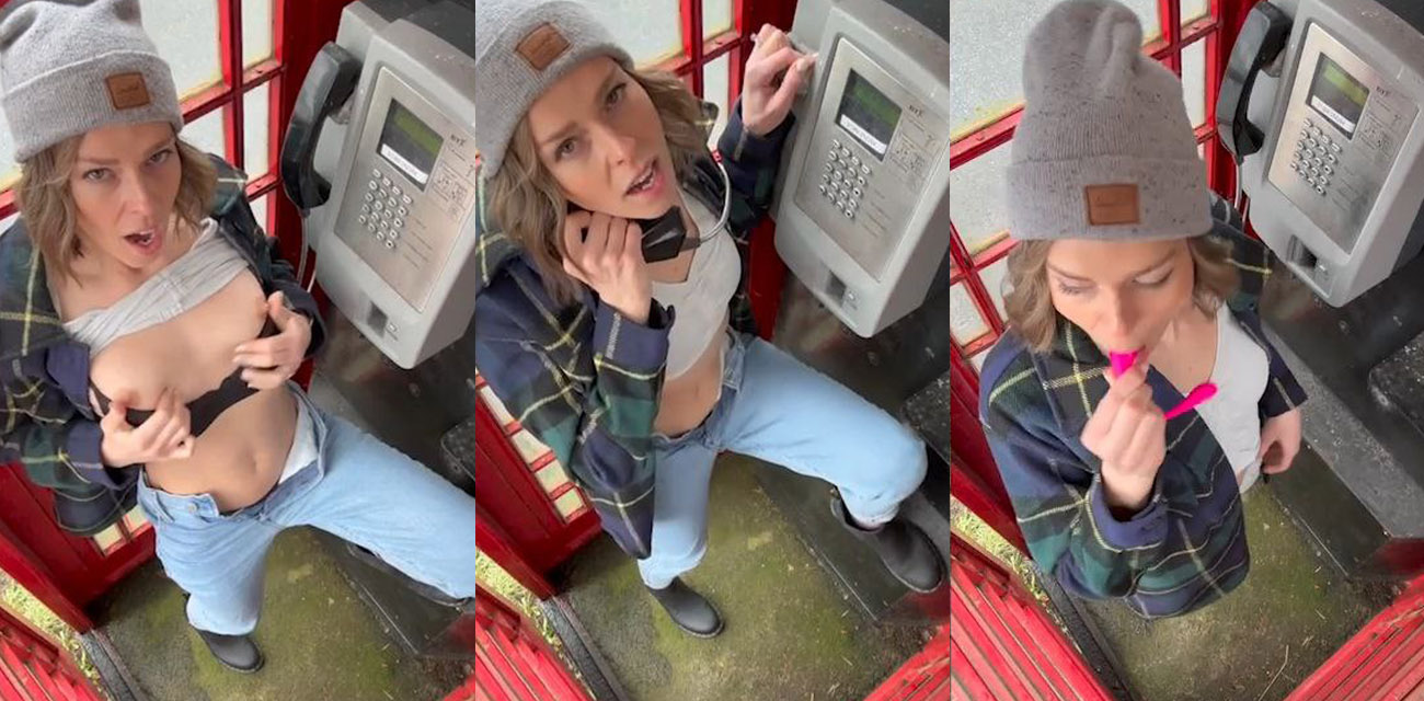 欧美网黄Serenity Cox 在公共电话亭里偷偷塞跳蛋高潮 完全沉浸在欲火炙烤的快感中 一脸陶醉地呻吟着