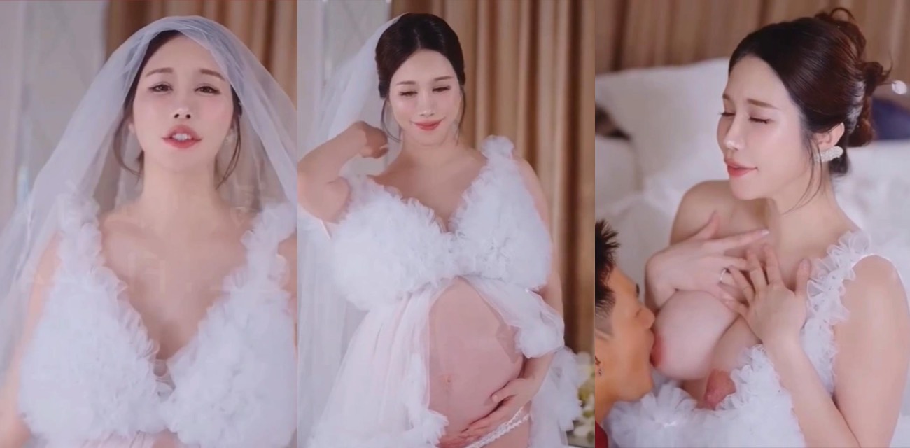 台湾御姐博主 辛尤里 孕妇主题新作 婚纱大肚被舔鲍 口交爽到飞起