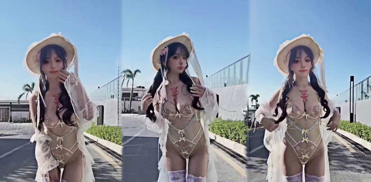 抖音顶流 莉莉子Ririko 定制私密件流出 竟然在COS服里露点 粉丝直接心态崩