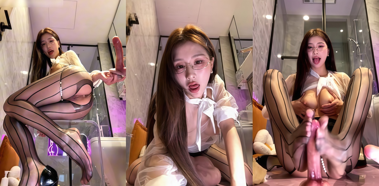 kiki小野猫黑丝玉足 与眼镜诱惑的完美搭配 坐骑假屌自慰的激情时刻
