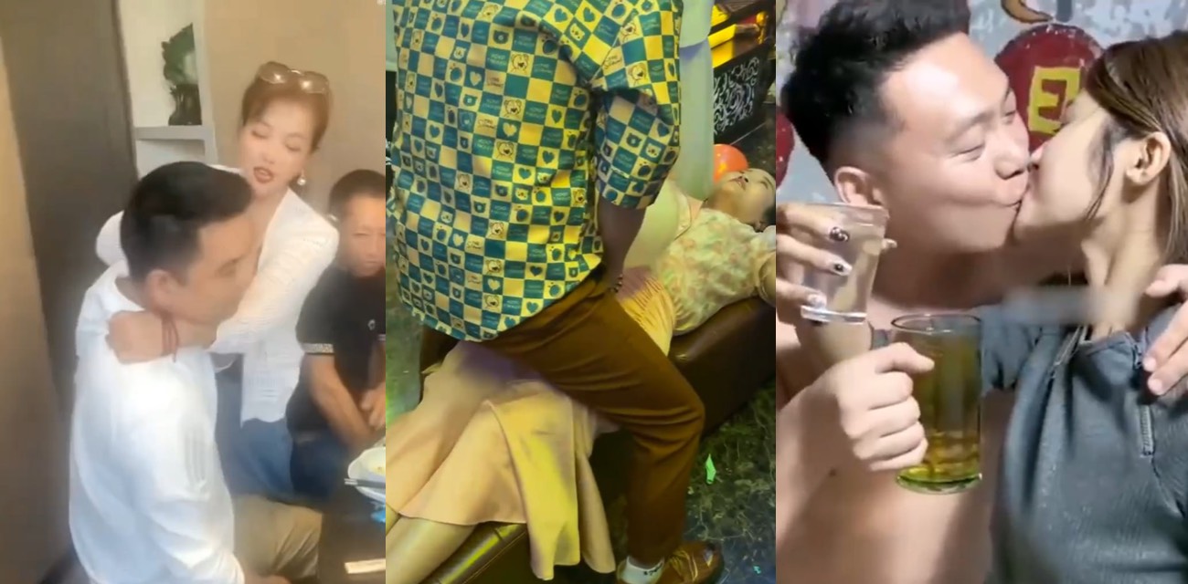 过年同学聚会 平时害羞老婆喝醉变身 包厢里跟老同学贴身热舞浪到飞起