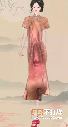 抖音旗袍万福图15