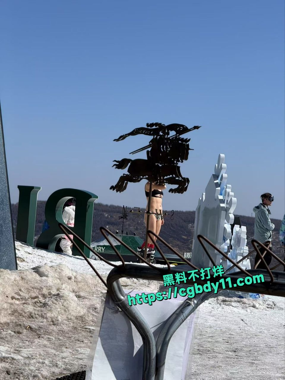 还在骑自行车？ 美女都去滑雪 了11.jpg