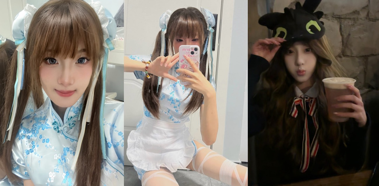 上海萌系少女 胡丽丽 反差炸裂 跪舔口交落地窗后入浪叫到喷