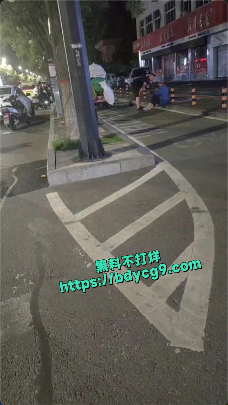河南一男子持头盔当街暴打拾荒老人7